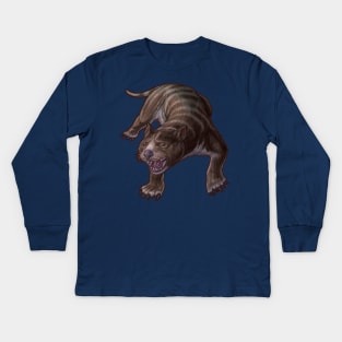 Thylacoleo carnifex Kids Long Sleeve T-Shirt